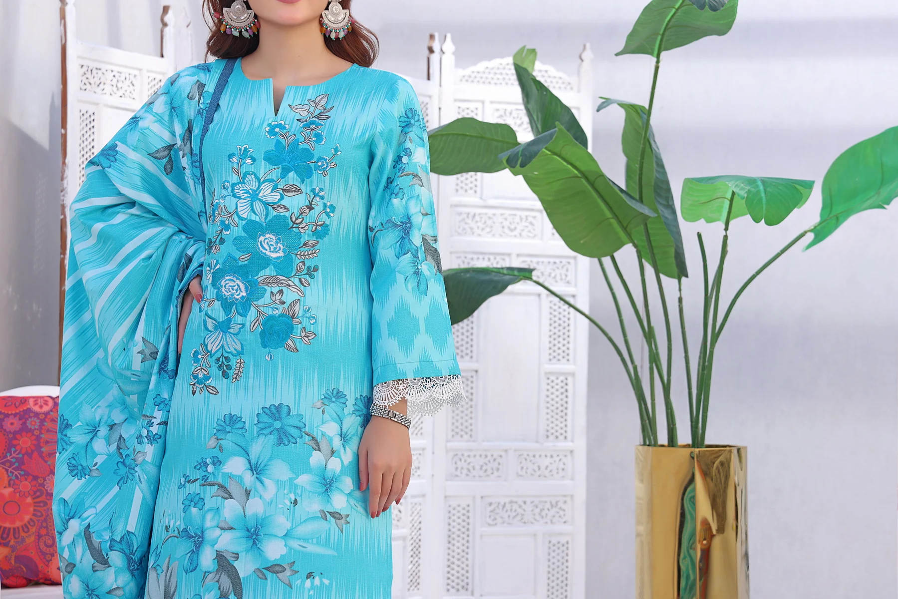 Aiman Fahad Emb Lawn D-30 - Image 3