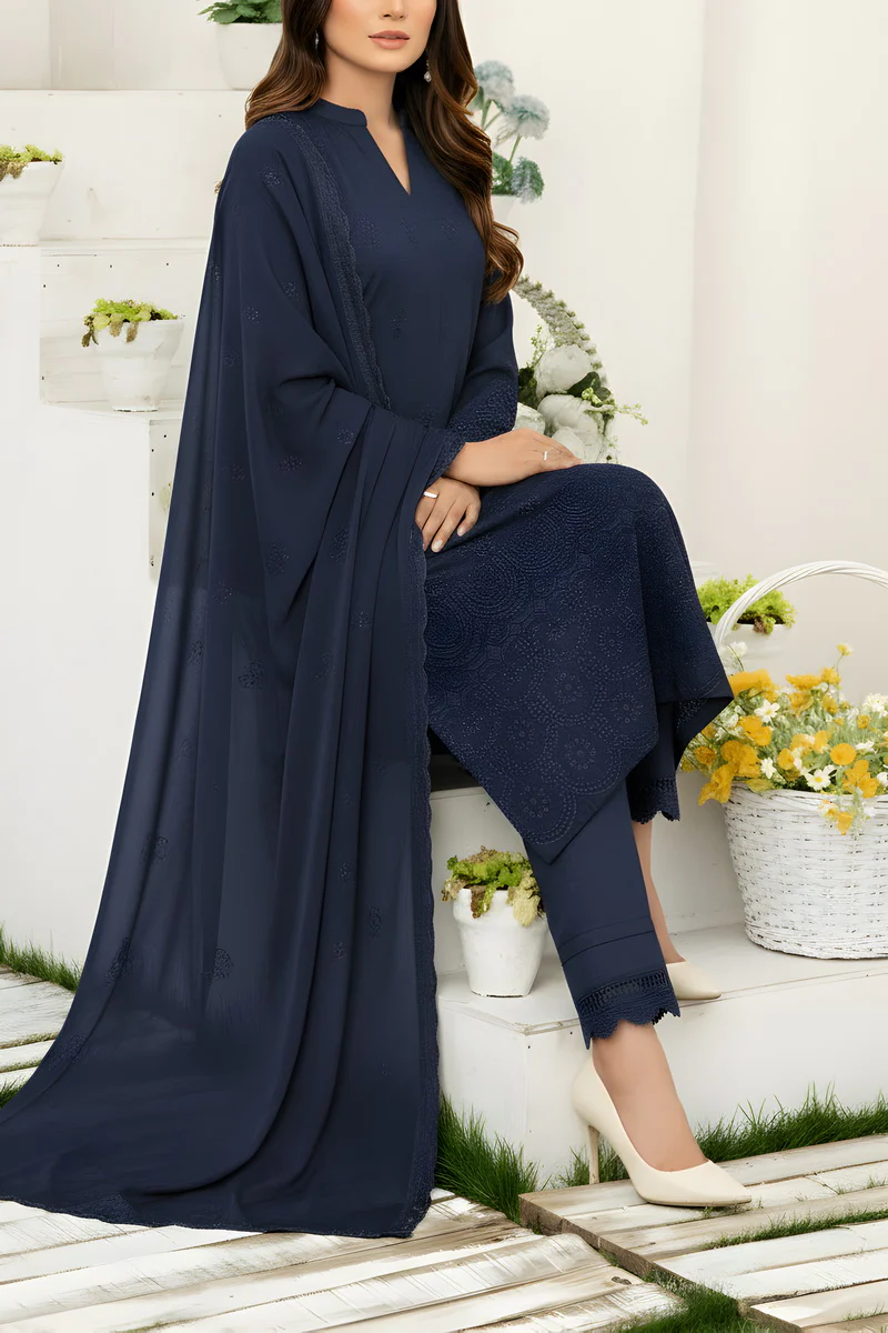 Ainaz Peach Emb D-445 - Image 3