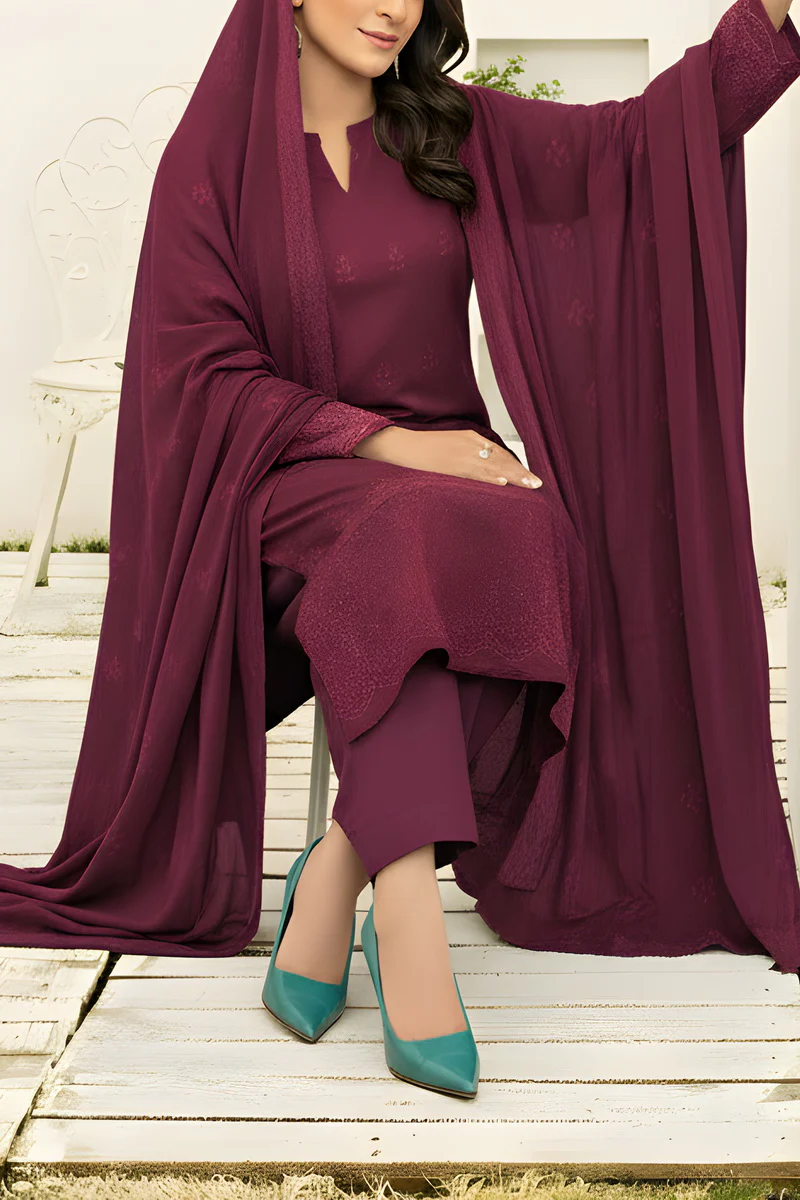 Ainaz Peach Emb D-446 - Image 3