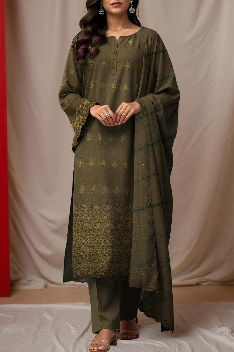 Nayab Peach Emb D-456 - Image 2