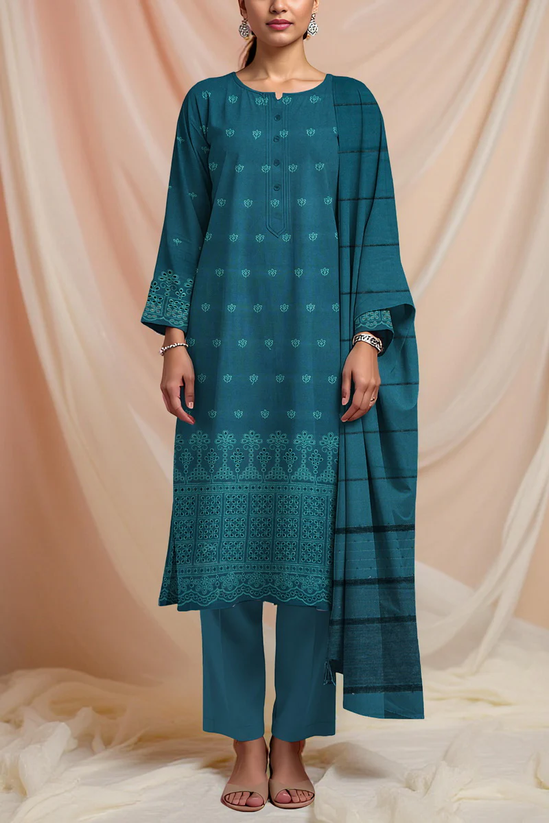 Nayab Peach Emb D-457 - Image 2