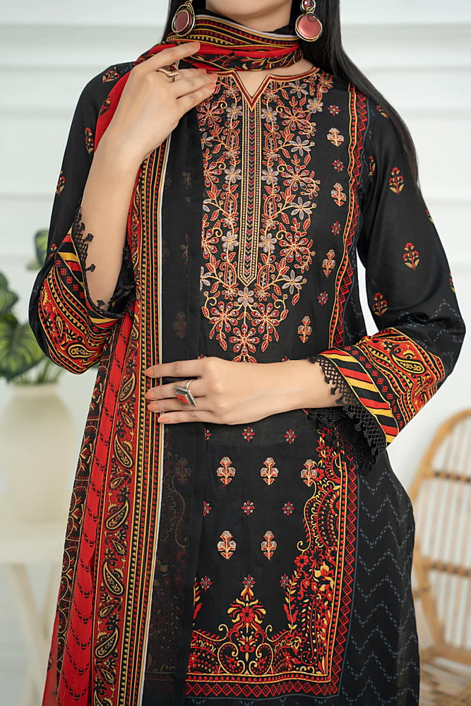 Haseen Emb Lawn D-103 - Image 4