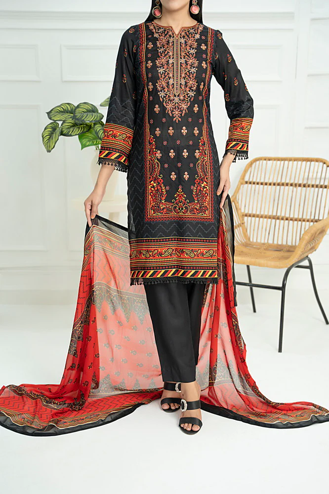 Haseen Emb Lawn D-103 - Image 6