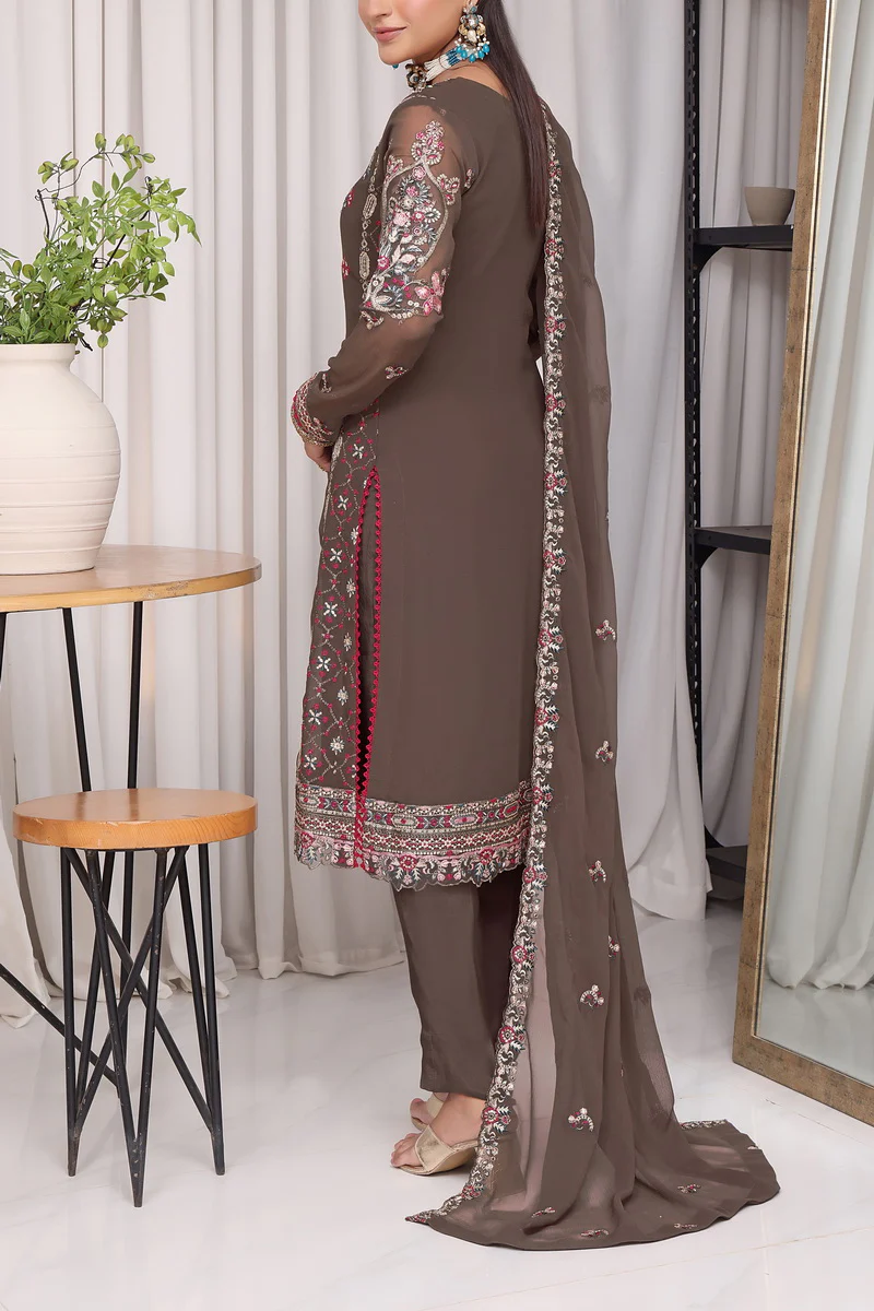 Jahanara Emb Chiffon D-01 - Image 3