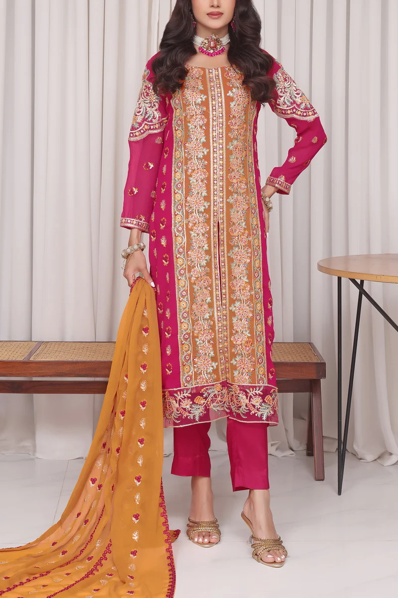 Jahanara Emb Chiffon D-07 - Image 3