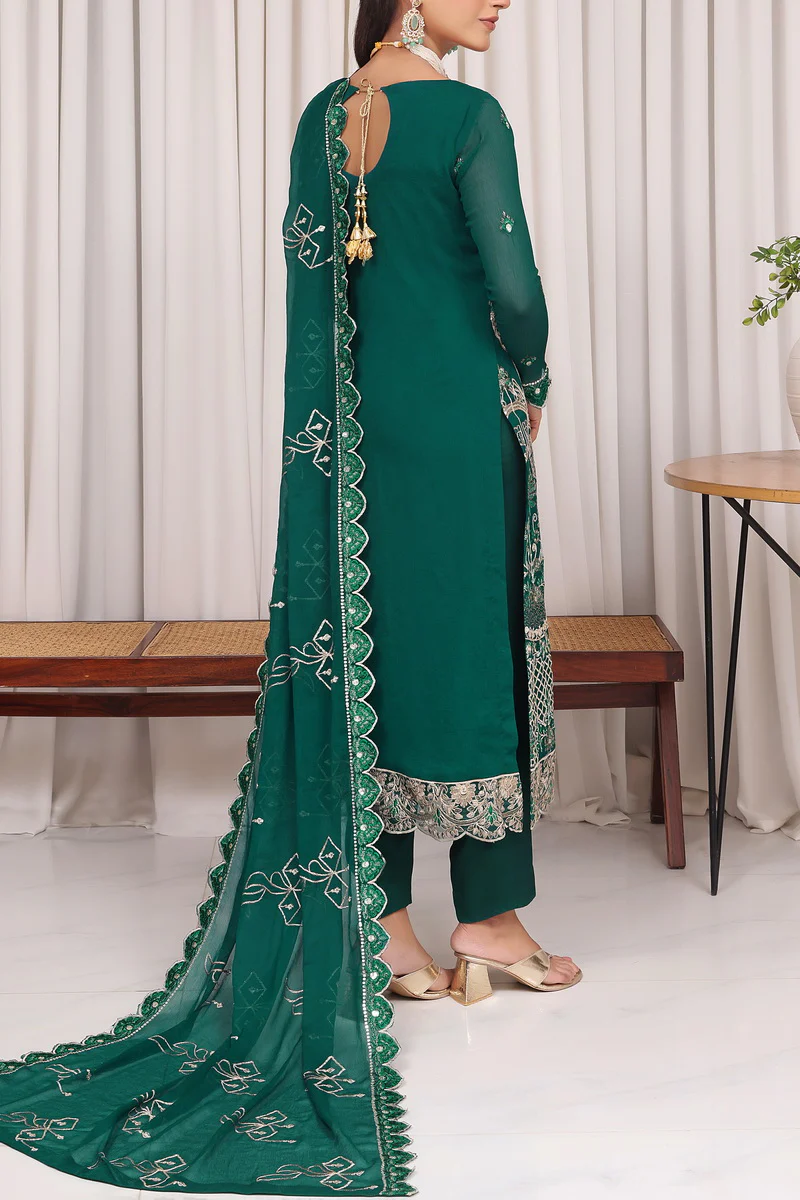Jahanara Emb Chiffon D-08 - Image 3
