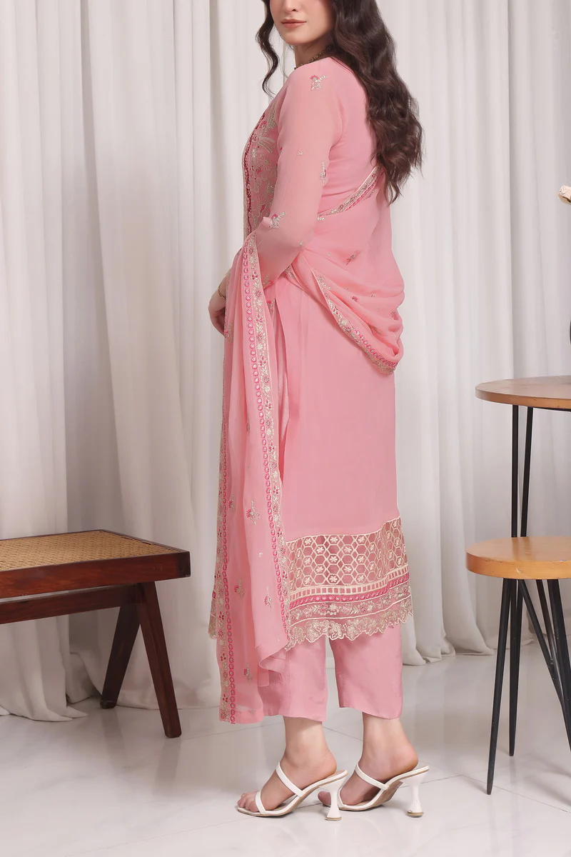 Jahanara Emb Chiffon D-09 - Image 3