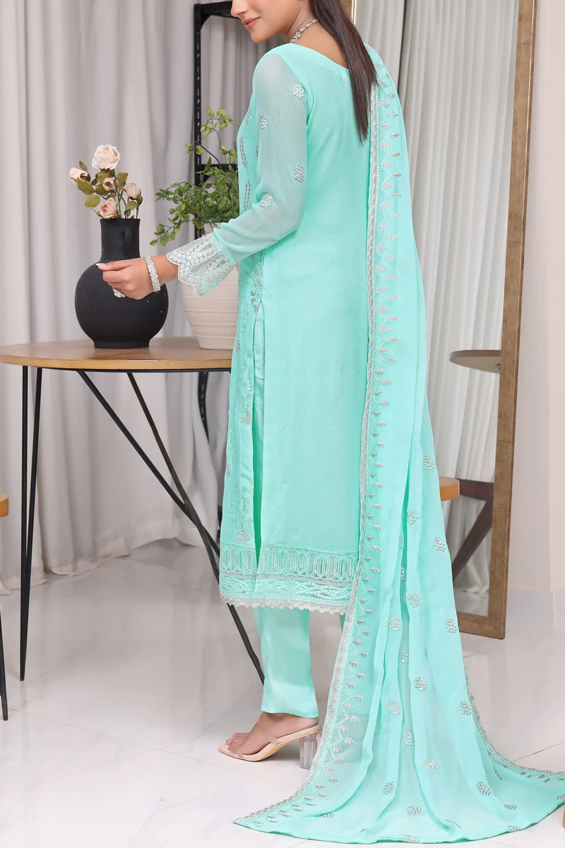 Jahanara Emb Chiffon D-10 - Image 3