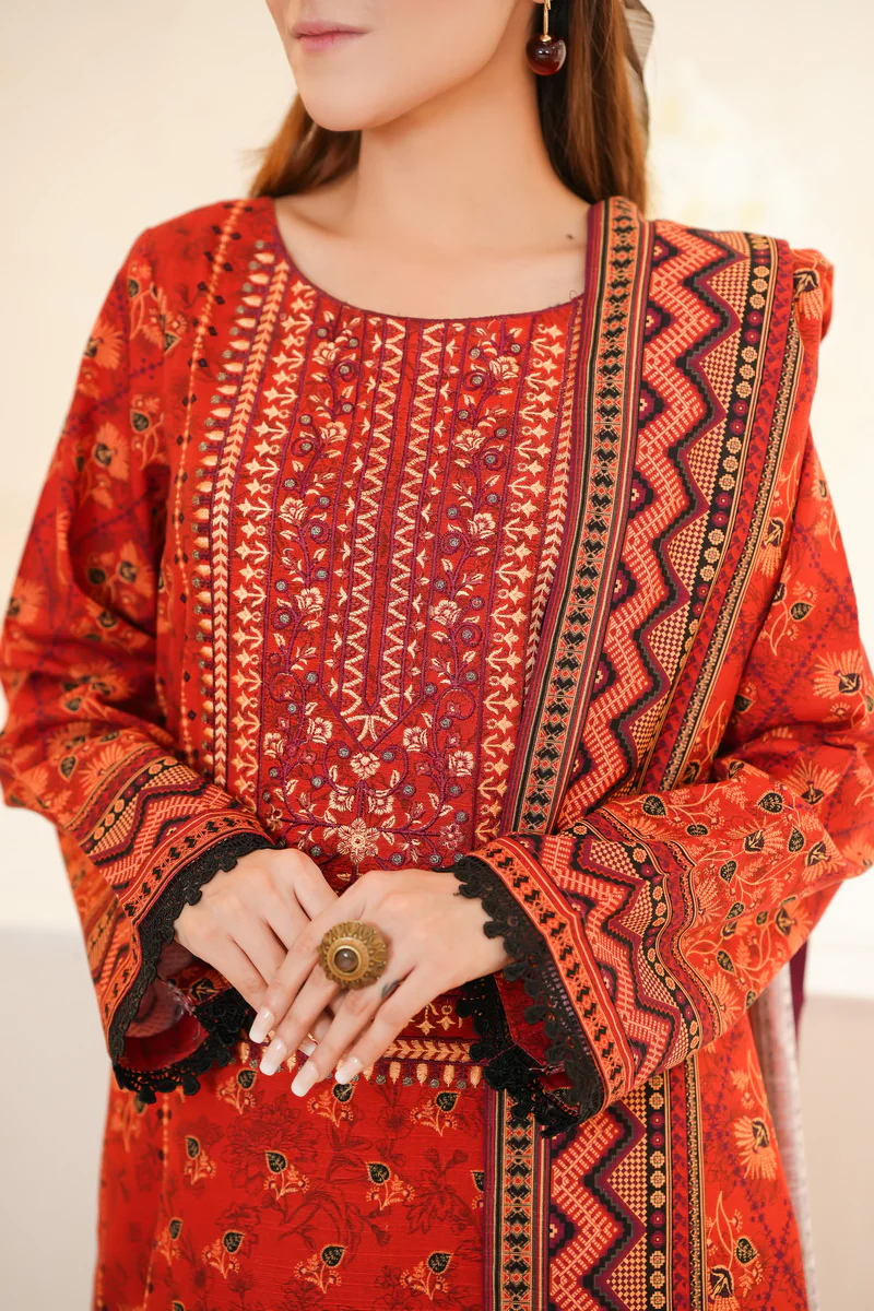 Mahnoor Emb Khaddar D-362 - Image 2