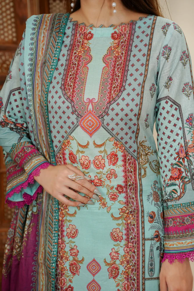 Misri Print Lawn D-2414 - Image 4