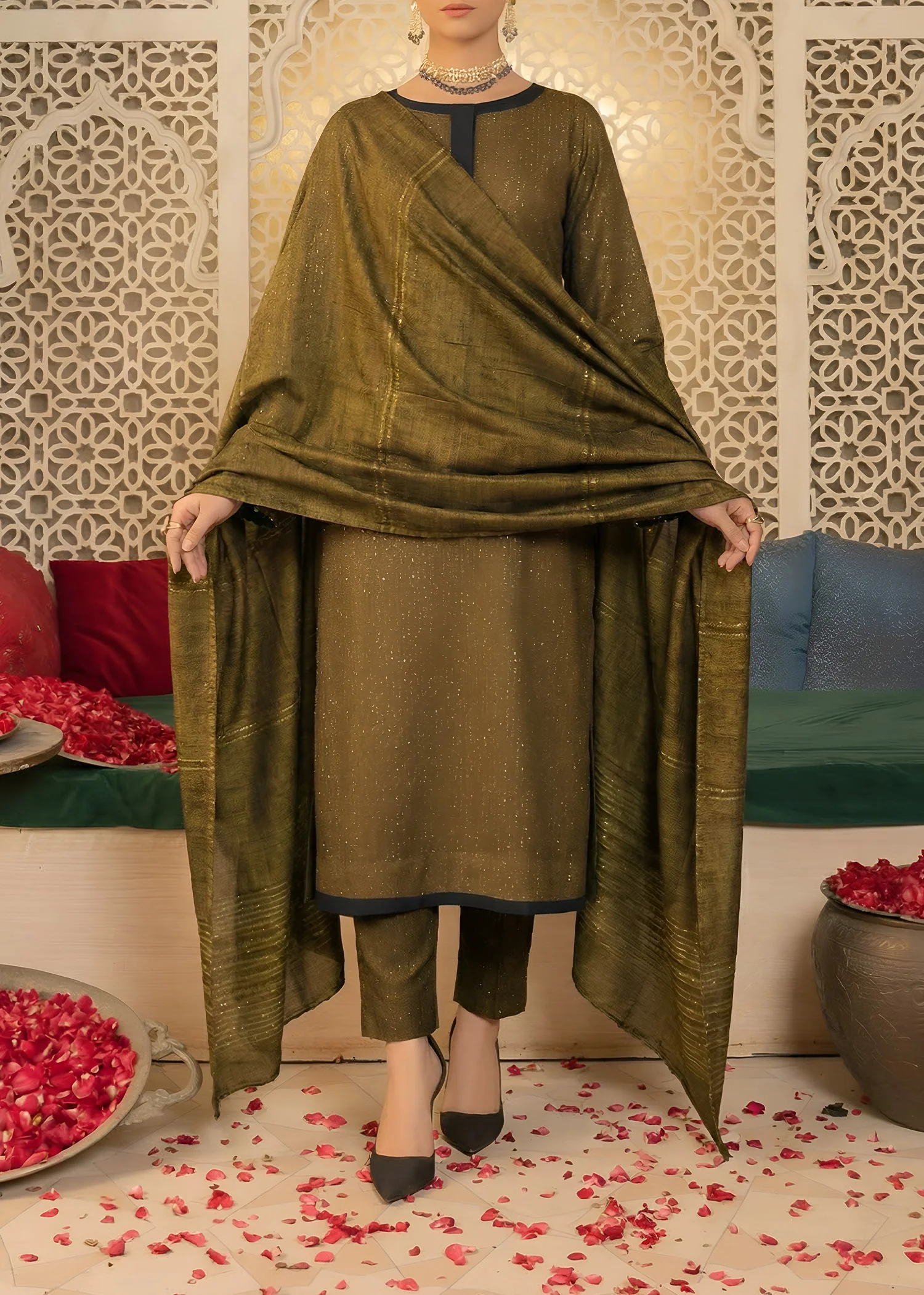 Nayab Peach D-459 - Image 2