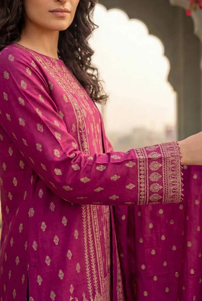 Roshan Jacquard Lawn D-497 - Image 4