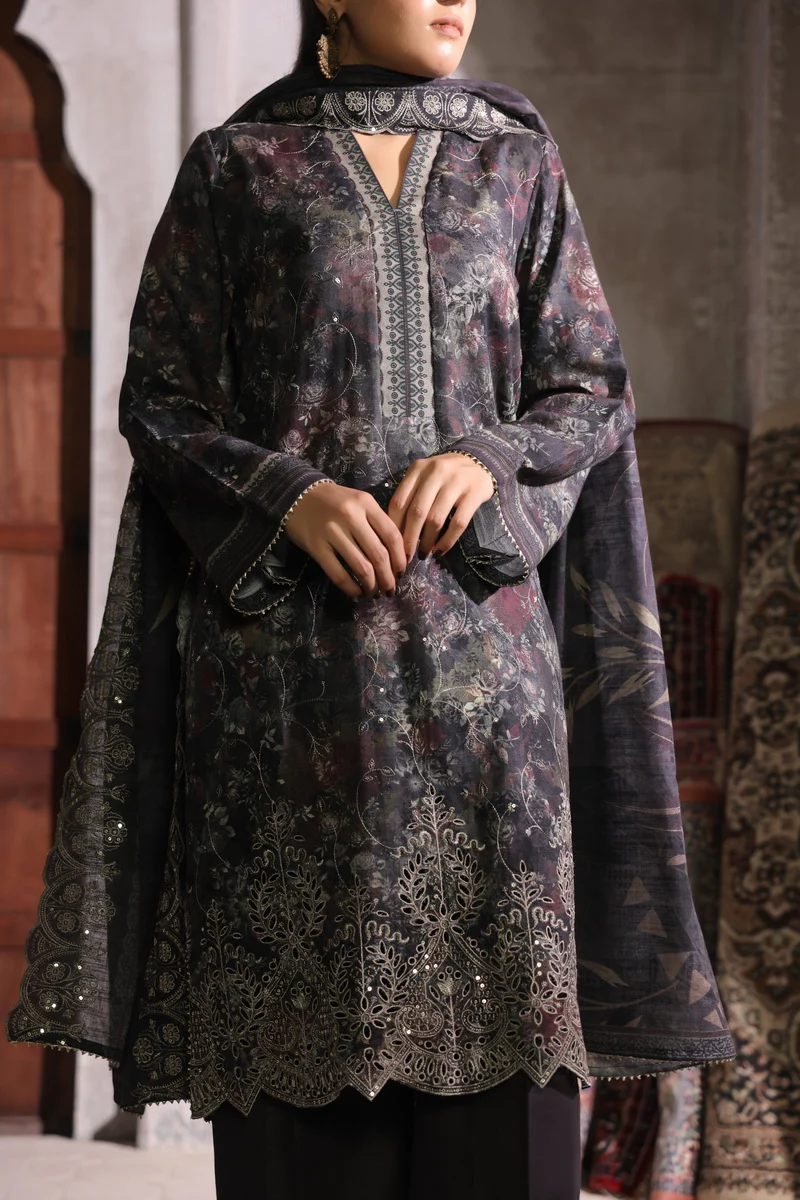 Shahkar Emb Khaddar D-005 - Image 2