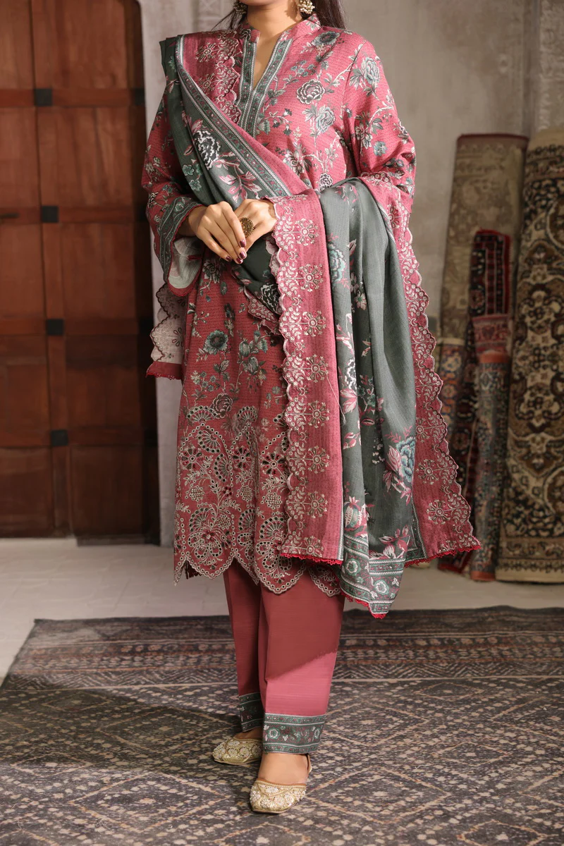 Shahkar Emb Khaddar D-010 - Image 2