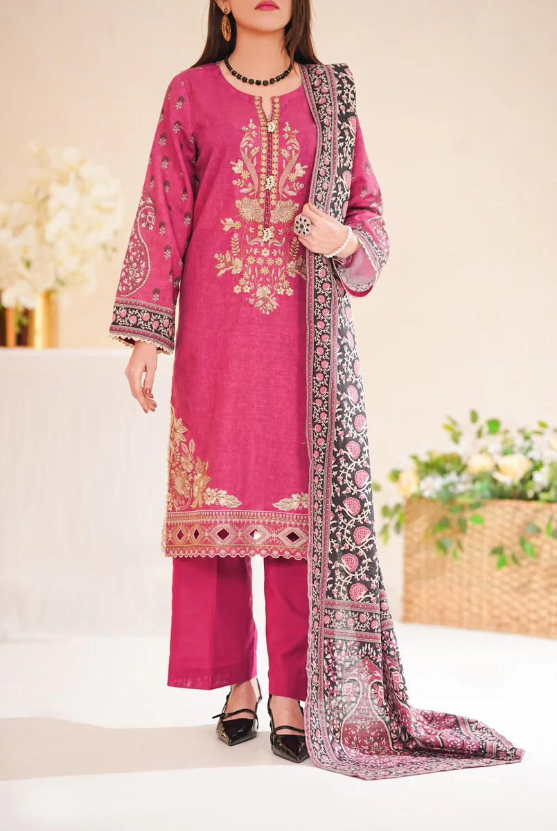 Shahkar Emb Khaddar D-012 - Image 2