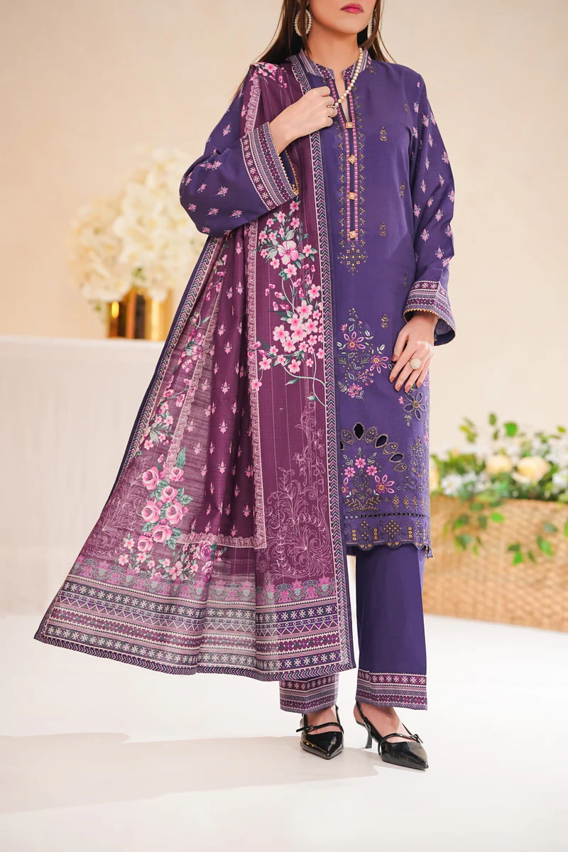 Shahkar Emb Khaddar D-014 - Image 4