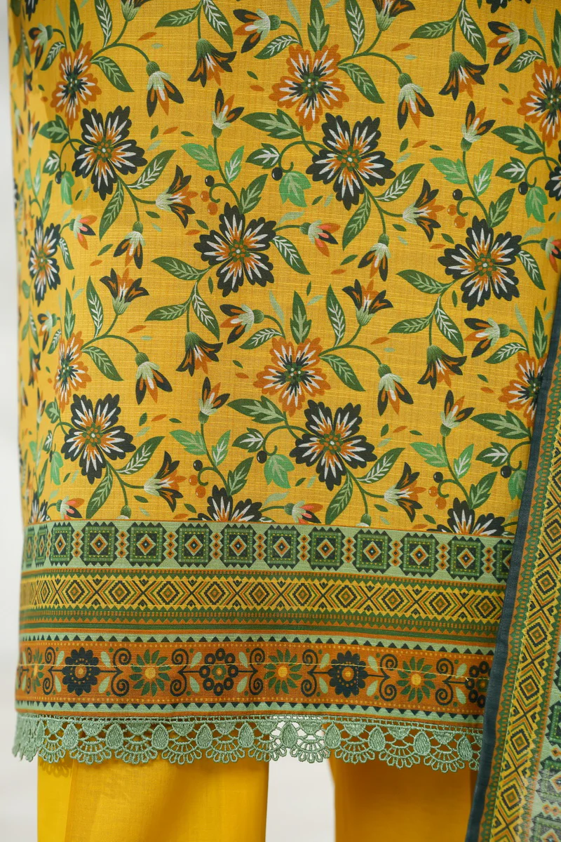 Shahkar Print Khaddar D-021 - Image 4