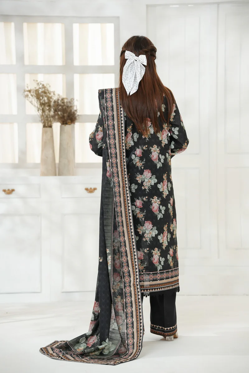 Shahkar Print Khaddar D-029 - Image 3