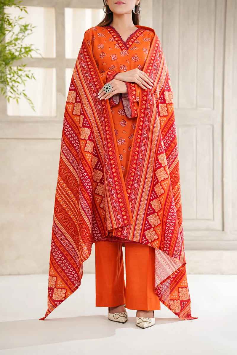 Shahkar Print Khaddar D-5531 - Image 3