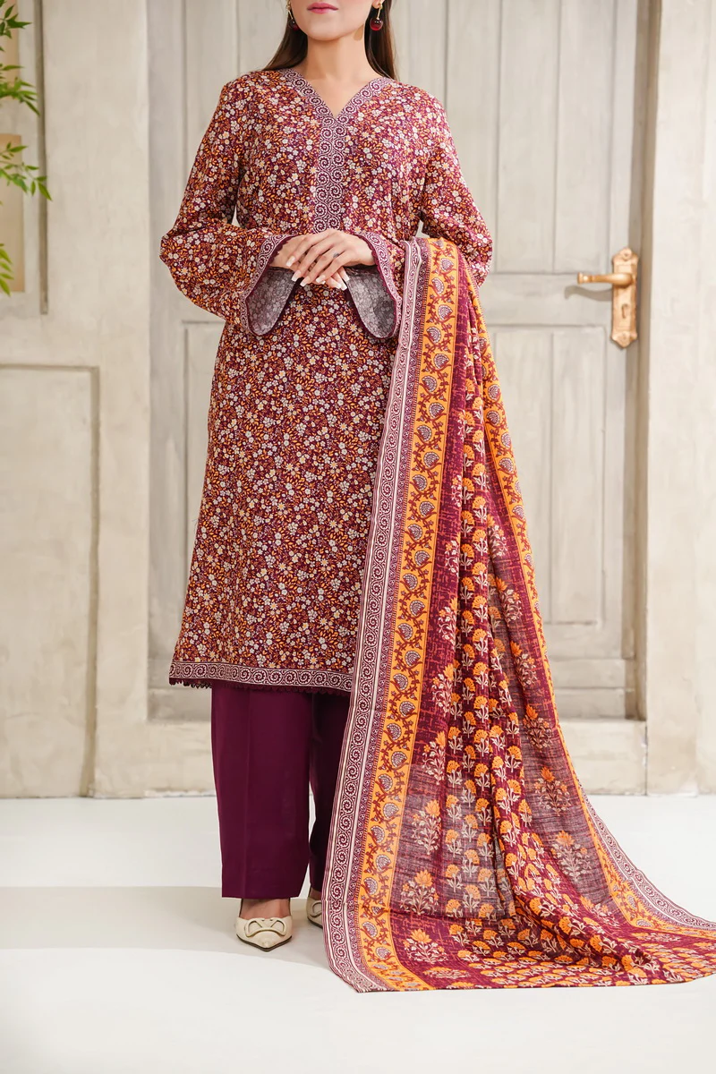 Shahkar Print Khaddar D-5533 - Image 2