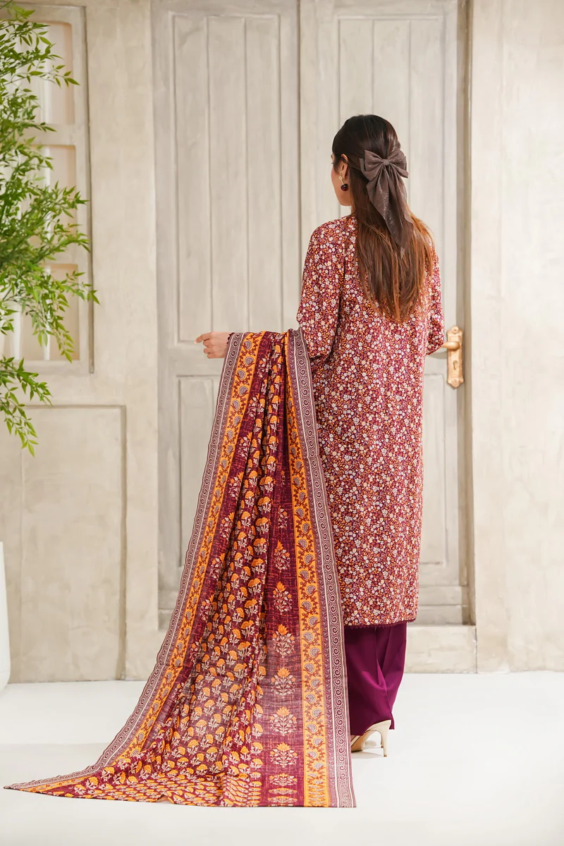 Shahkar Print Khaddar D-5533 - Image 3