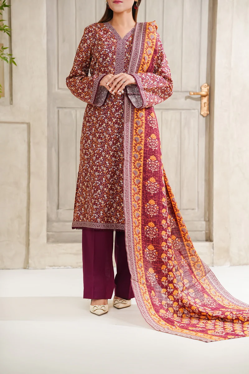 Shahkar Print Khaddar D-5533 - Image 4